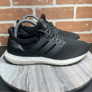 Adidas Ultra Boost 4.0 Shoes Womens Size 8 Athletic Mesh Running Sneakers Black.
